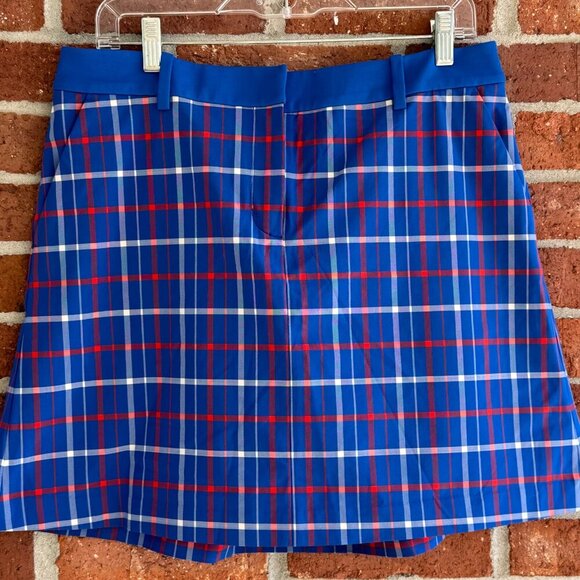 Tory Sport Plaid Golf Skort | Blue Red White Preppy | Women’s L - Picture 1 of 10